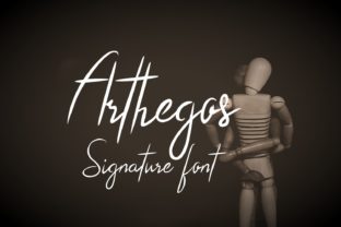 Arthegos: A Light, Charming Script Font for Warm Brand Identities