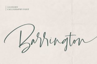 Barrington: A Light, Sophisticated Script Font with Authentic Flair