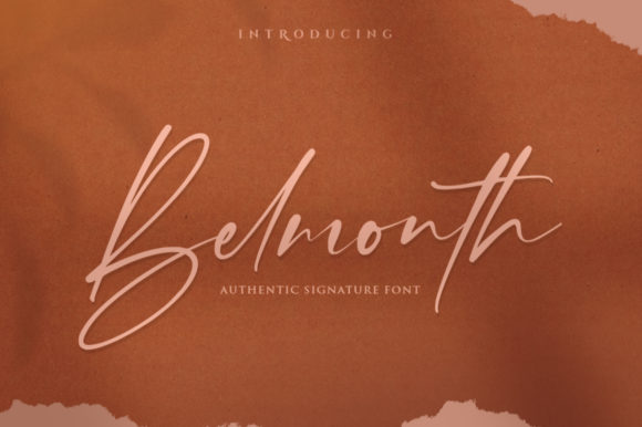 Belmonth Script Font for Handmade Labels & Printables