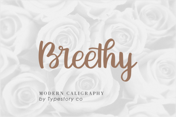 Breethy: A Modern Calligraphy Font for Handmade Creators