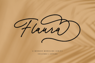 Flaura: A Feminine Script Font That Feels Like Handwritten Warmth