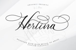 Hertina: A Modern Script Font for Romantic Branding