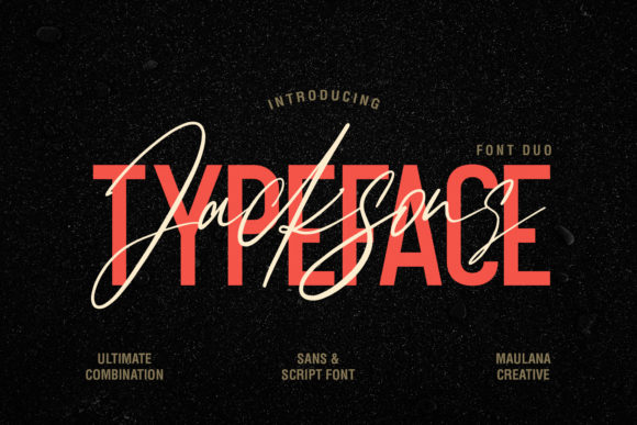 Jacksons Duo: A Smart Script + Sans Font Pair for Small Business Branding