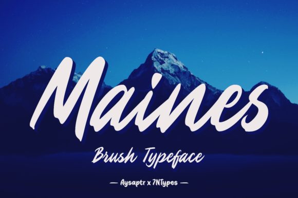 Maines Script Font: Vintage Charm for Handmade Labels & Invitations