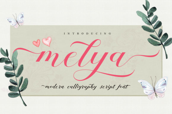 Melya Script Font: Light, Elegant & Perfect for Handmade Charm