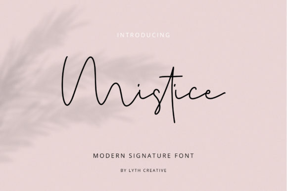 Mistice: A Handwritten Font with Bold Charm for Real Branding