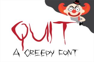 Quit: A Creepy, Handcrafted Script Font for Bold Brand Identity