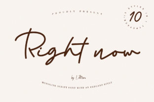 Right Now Font: Elegant Script for Real Business Branding
