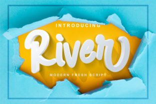 River Handwritten Font for Handmade Labels & Printables