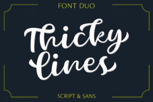 Thickylines: A Bold Handwritten Typeface for Digital Impact