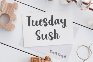 Tuesday Sush: A Sweet, Cool Script Font for Thoughtful Branding
