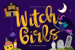 Witch Girls: A Spooky-Yet-Friendly Handwritten Typeface for Editorial Design